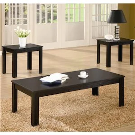 Casual Three Piece Occasional Table Set